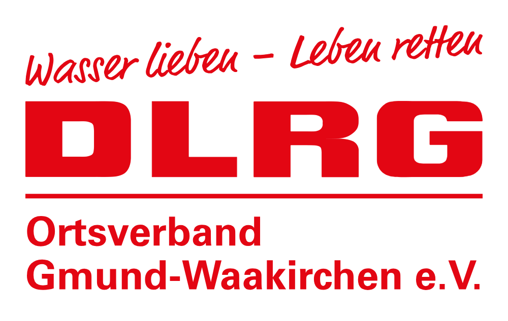 Logo Ortsverband mit Claim Wasser lieben - Leben retten